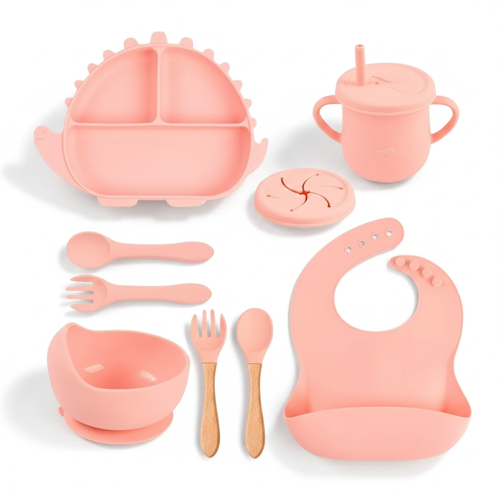10-Piece Luxe Silicone Feeding Set