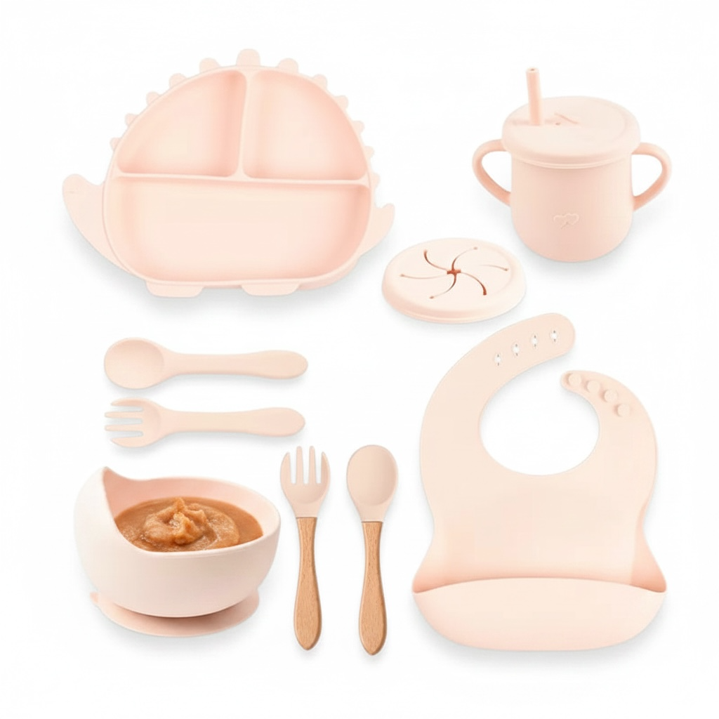10-Piece Luxe Silicone Feeding Set